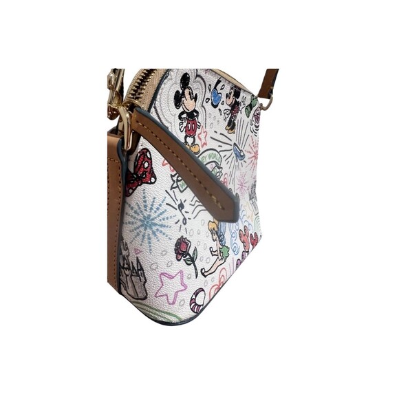 Disney Dooney Bourke Sketch Handbag Mickey, Minnie, & Friends Gently carried - Picture 7 of 16